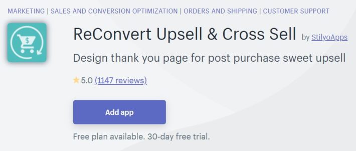 ReConvert Upsell & Cross Sell