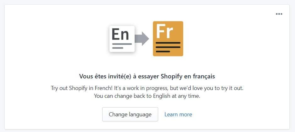 shopify en français