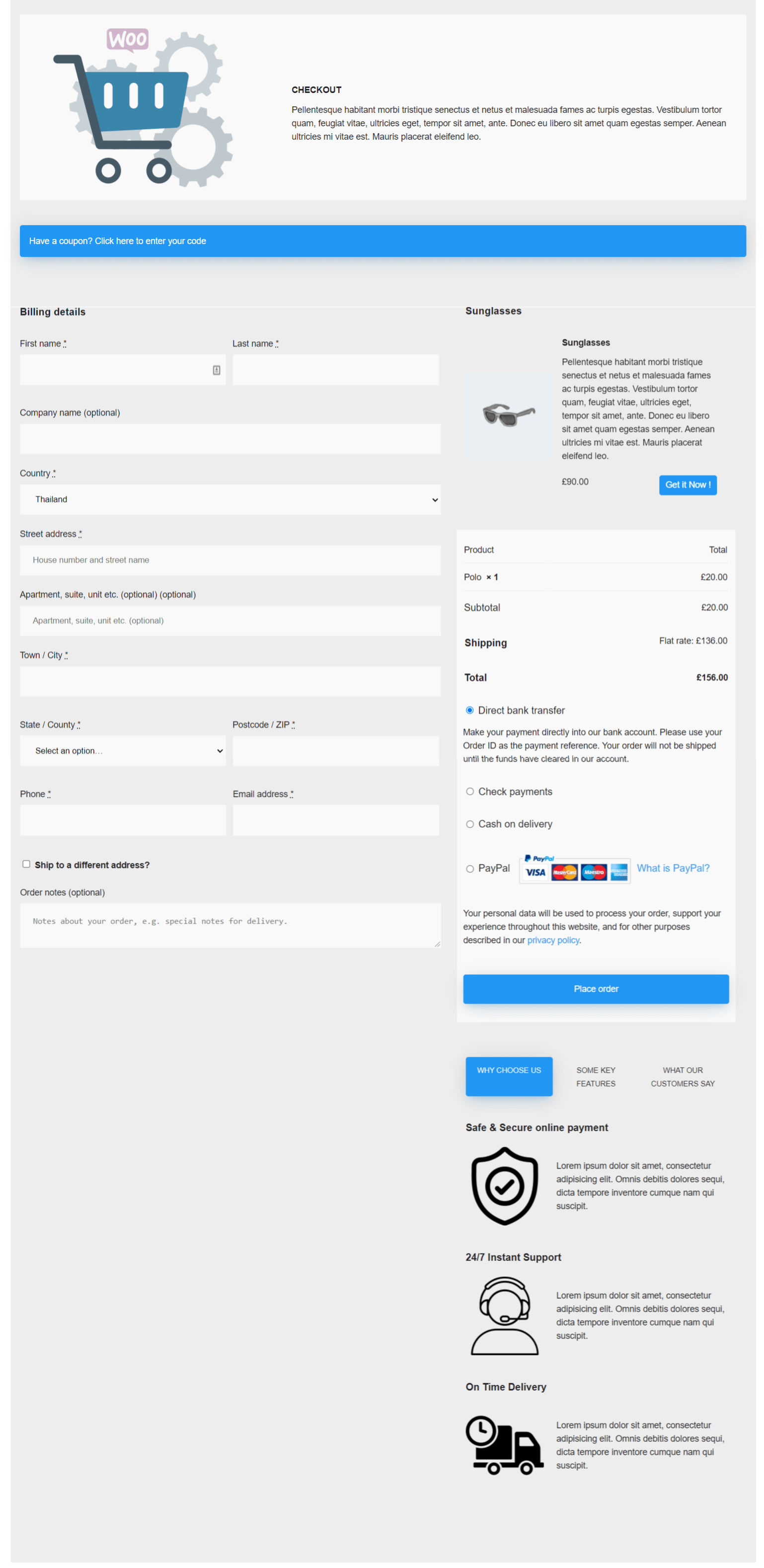 WooCommerce Converting Checkout Pages