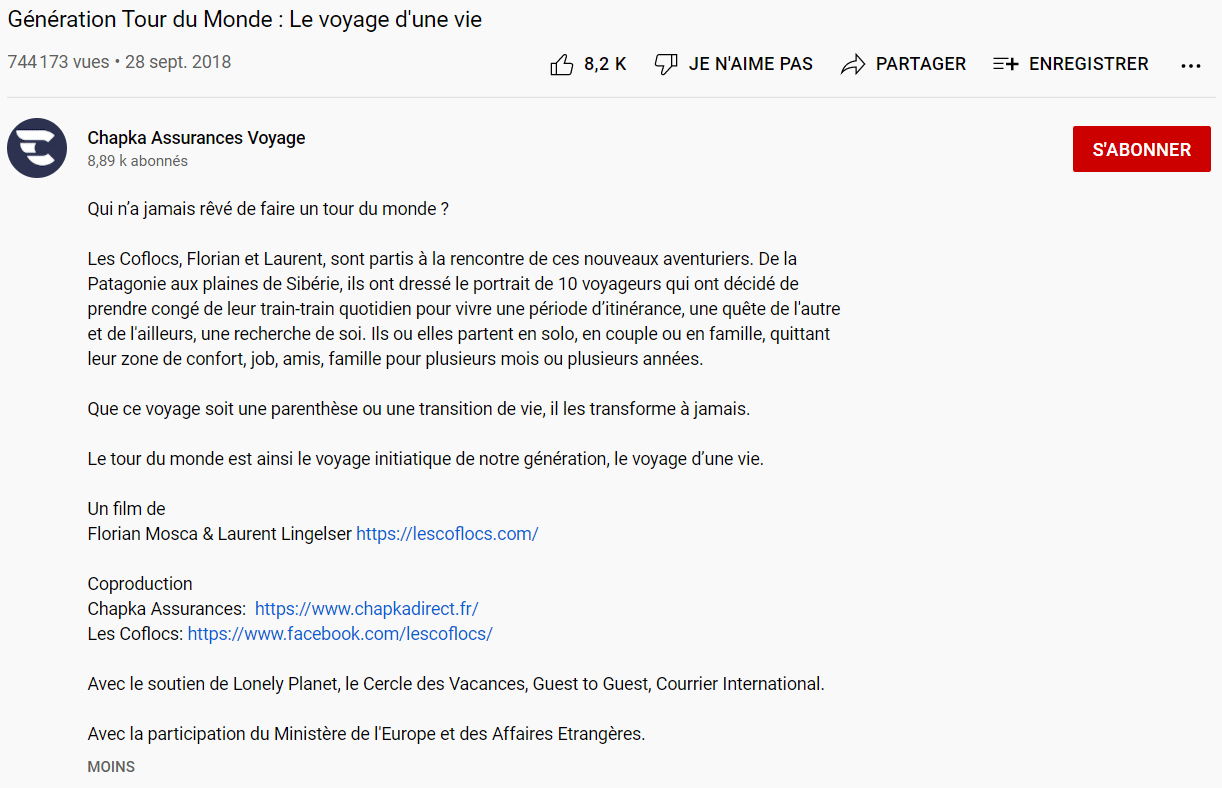 Optimiser description vidéo Youtube