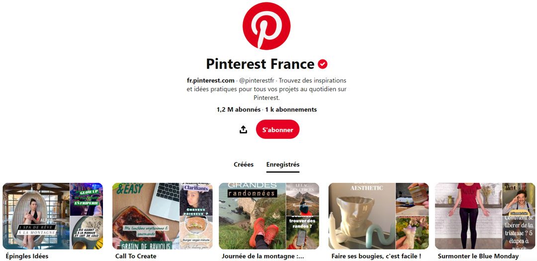 Pinterest SEO profil