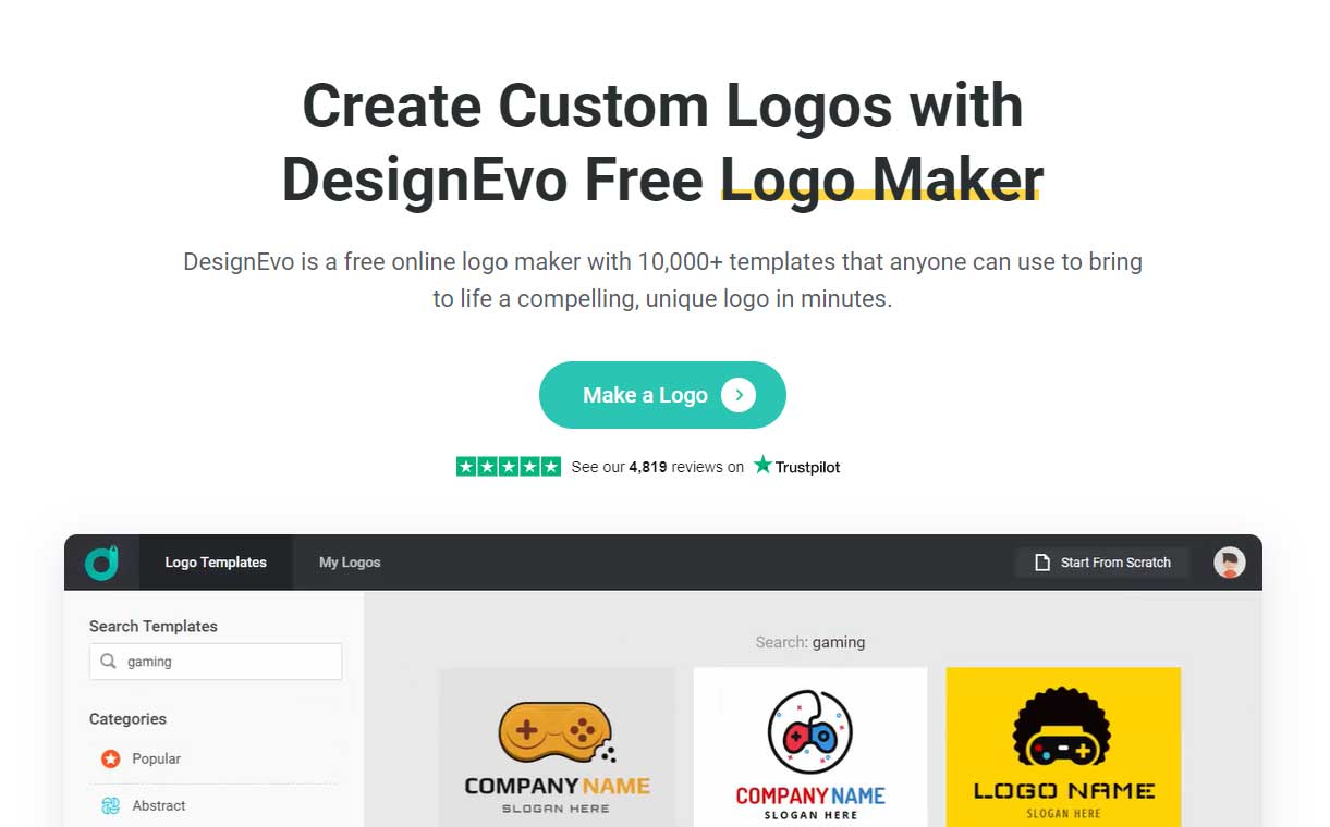 Logo gratuit DesignEvo