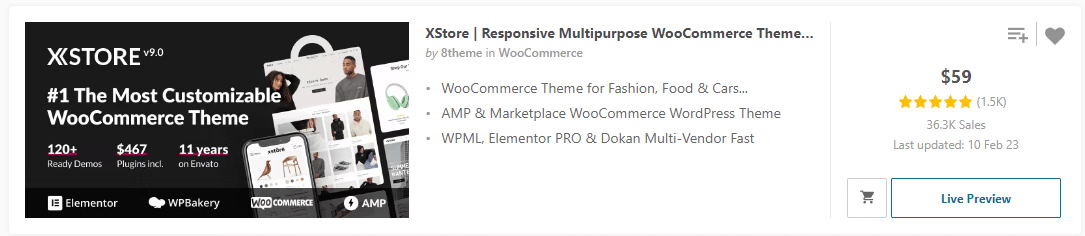 XStore ThemeForest : les avis des utilisateurs