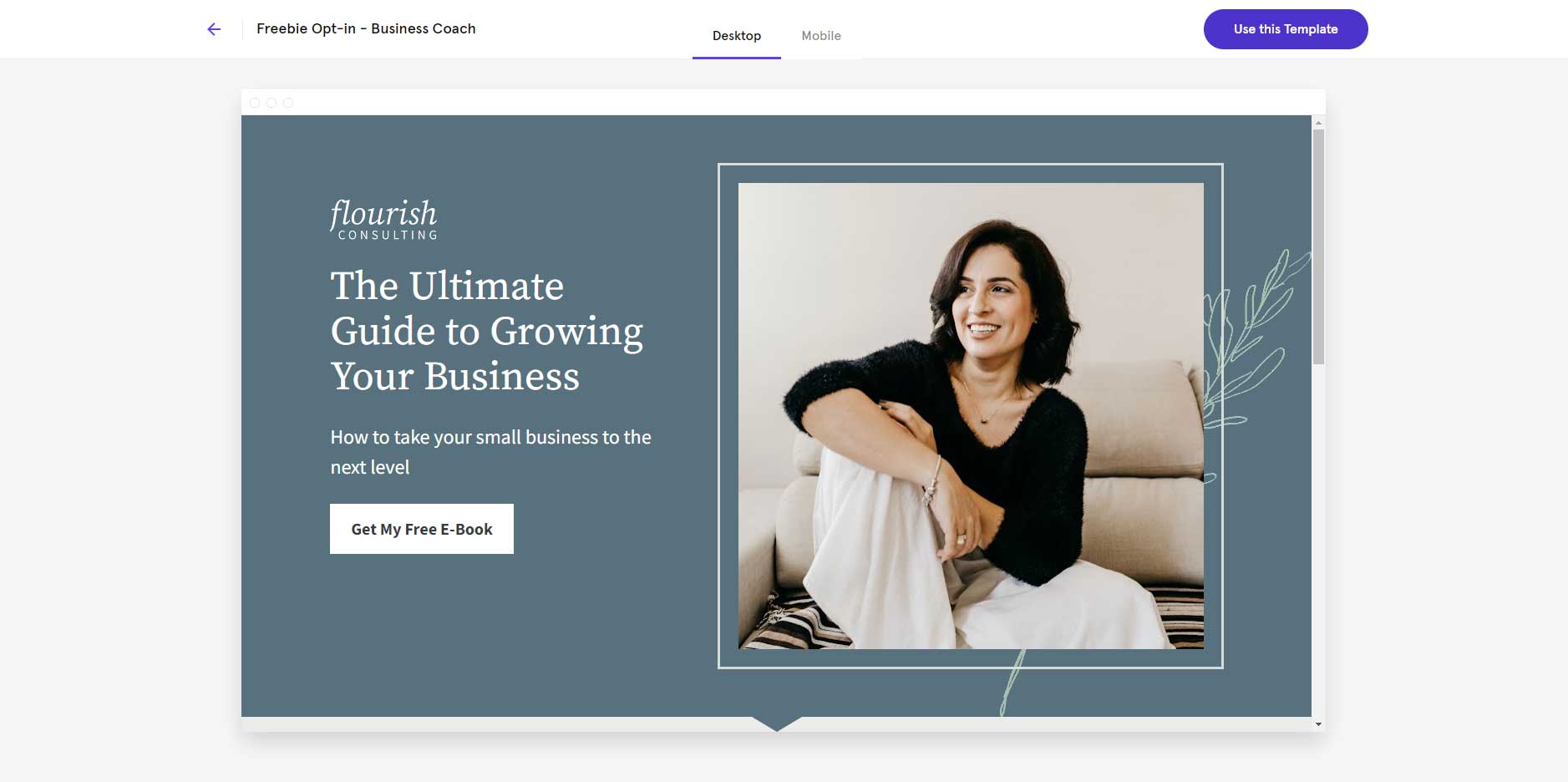Template Leadpages CMS landing page