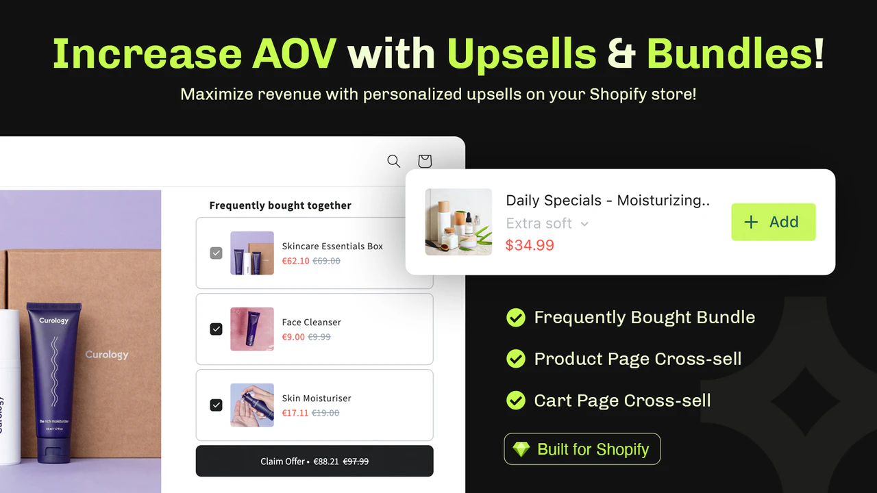 App dropshipping gratuit Essential Upsell