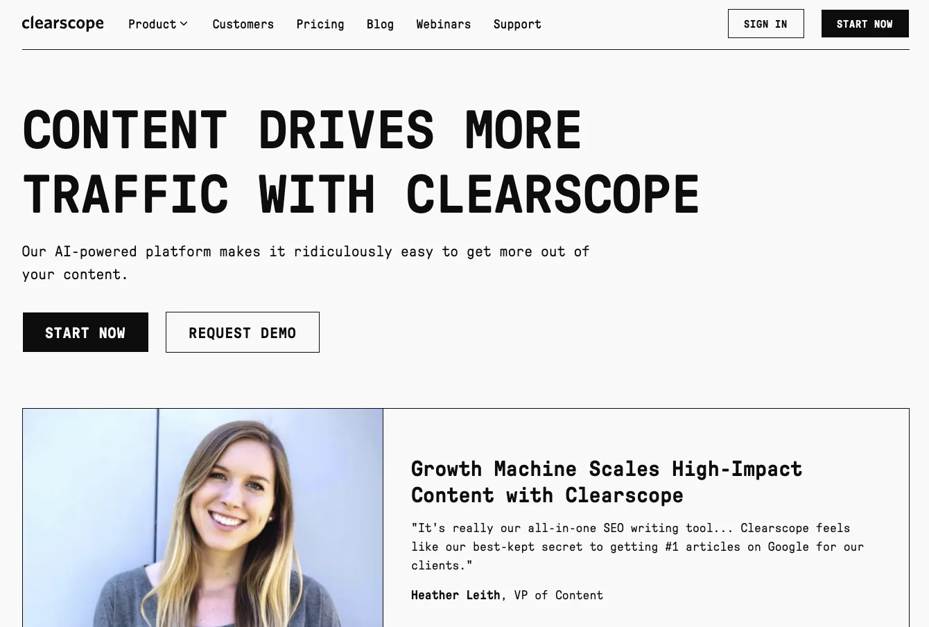 Analyse sémantique SEO - Clearscope