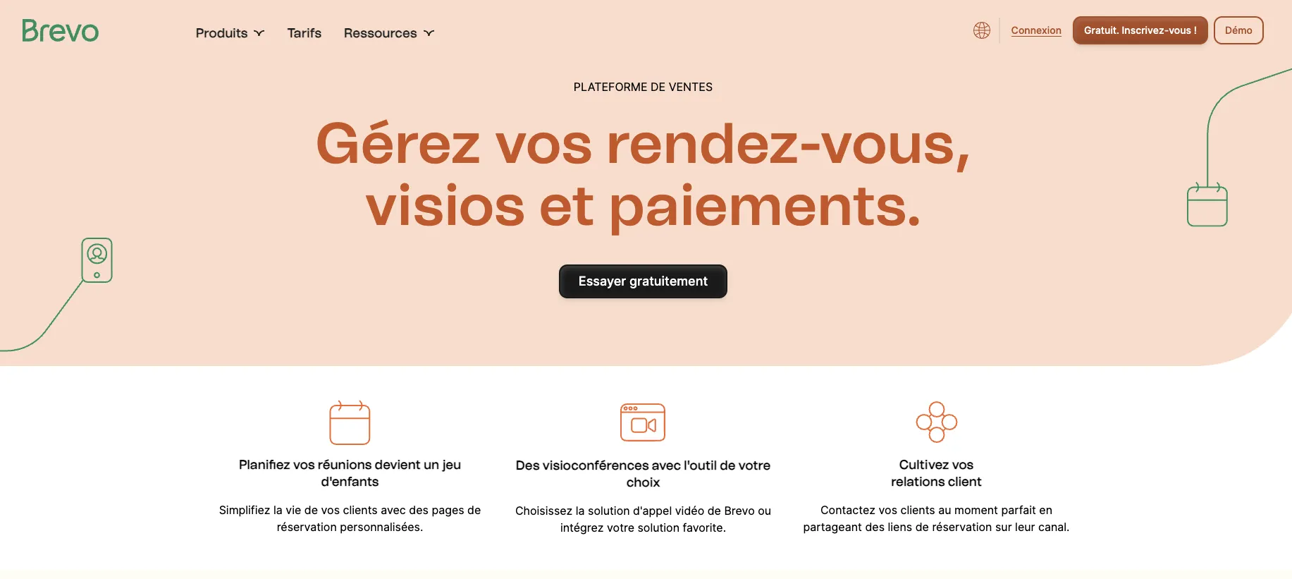 Prise de rendez-vous en ligne Brevo