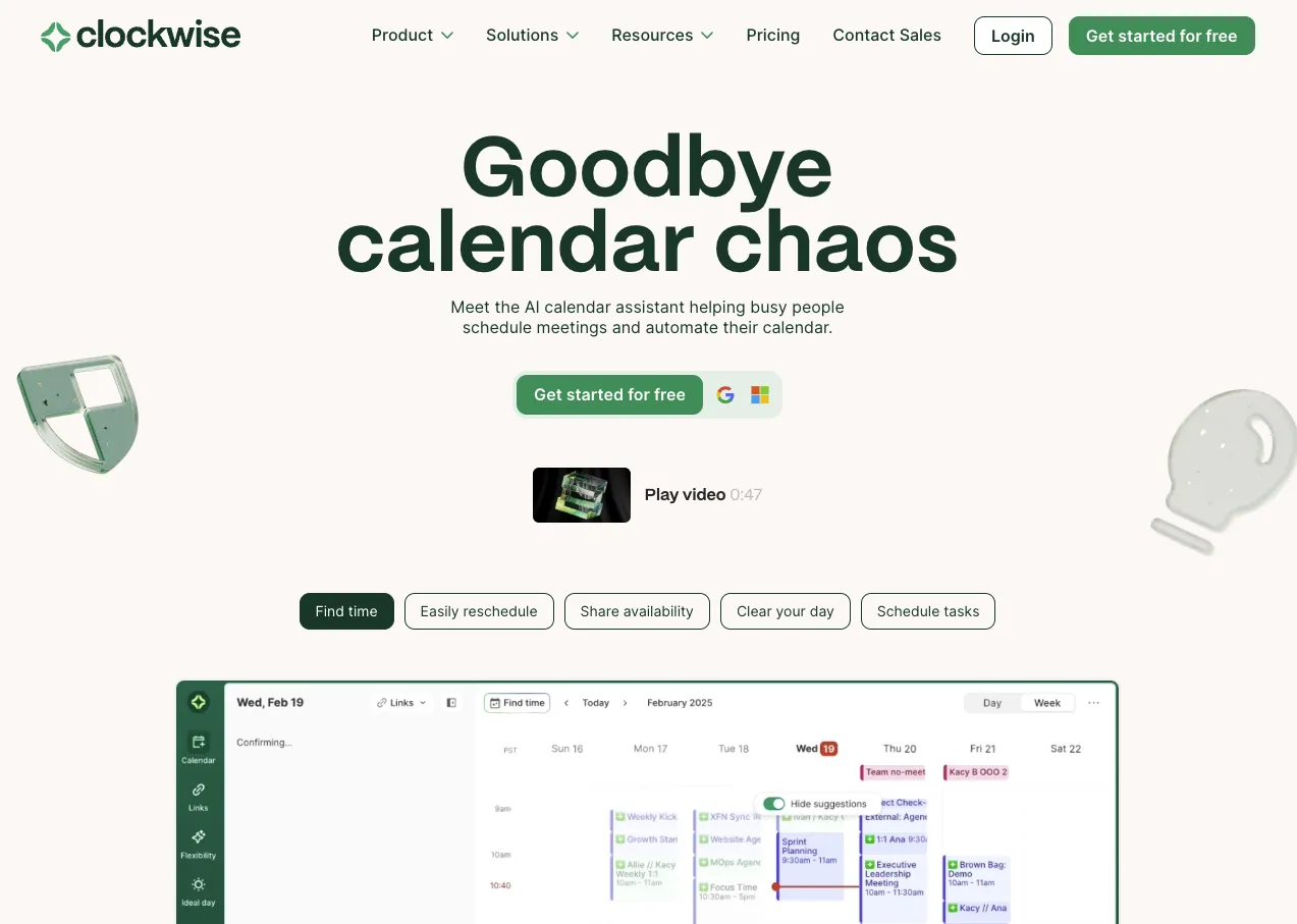 Prise de rendez-vous en ligne Clockwise
