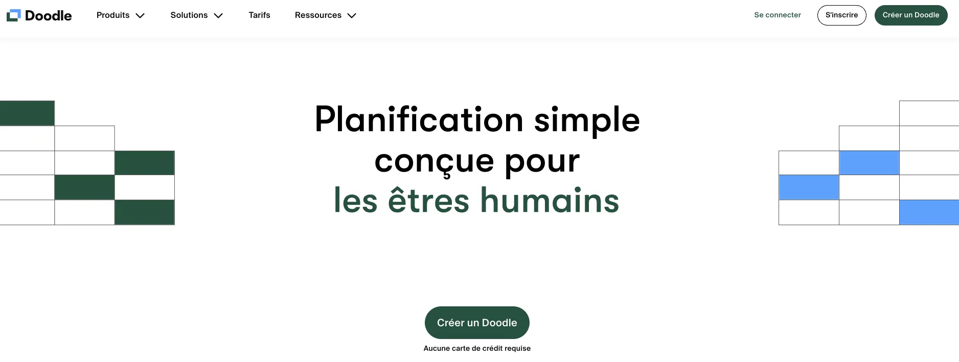 Prise de rendez-vous en ligne Doodle