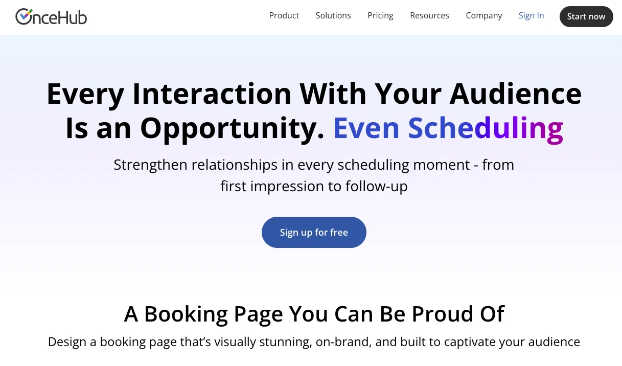 Prise de rendez-vous en ligne OnceHub