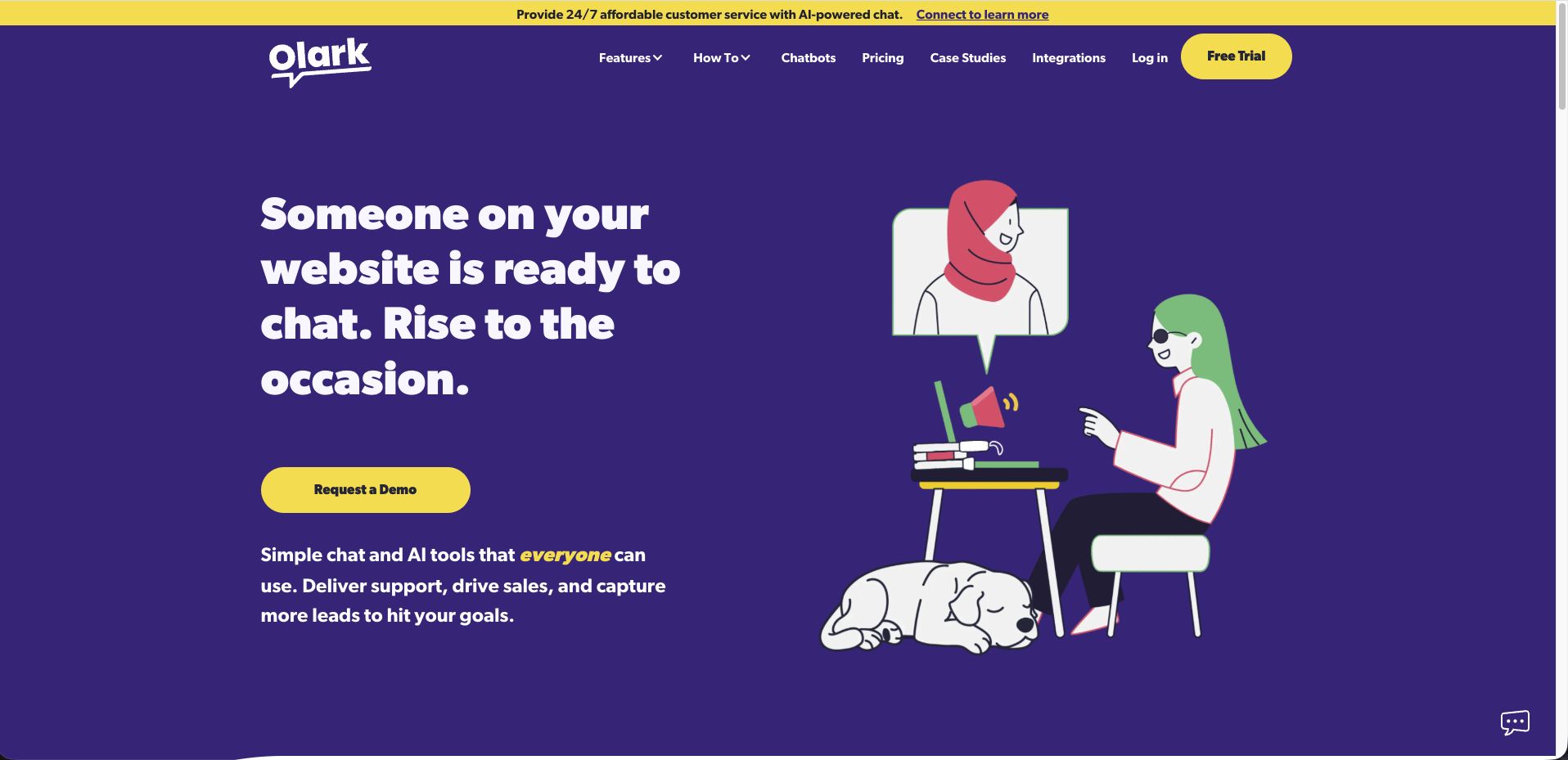 Logiciel de live chat Olark