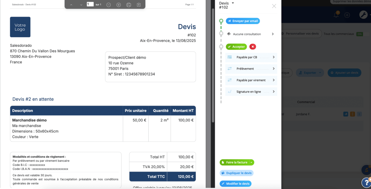 La gestion des factures, devis et commandes avec Axonaut