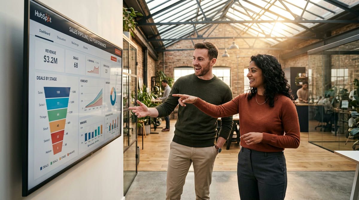Equipe marketing sur HubSpot CRM