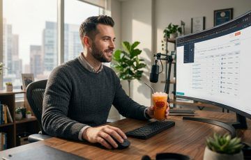 Entrepreneur créant un formulaire de conversion sur HubSpot