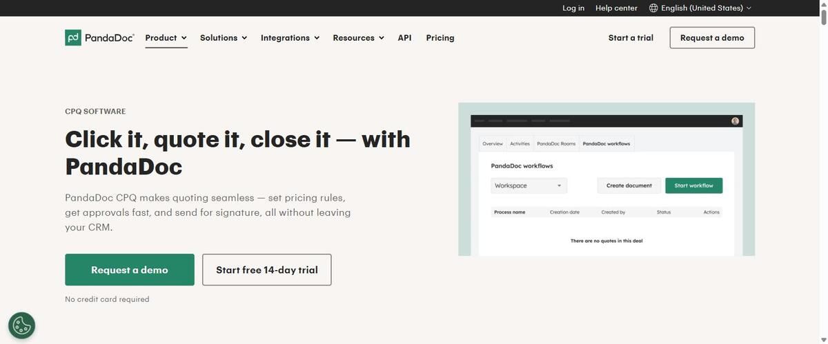 Logiciel CPQ PandaDoc pour créer des devis connectés au CRM