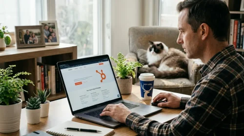 Entrepreneur cherchant son futur logiciel de gestion de contacts