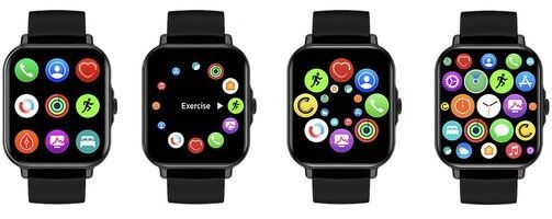 Montre connectée Telefunken personnalisable avec logo sur l'écran numérique